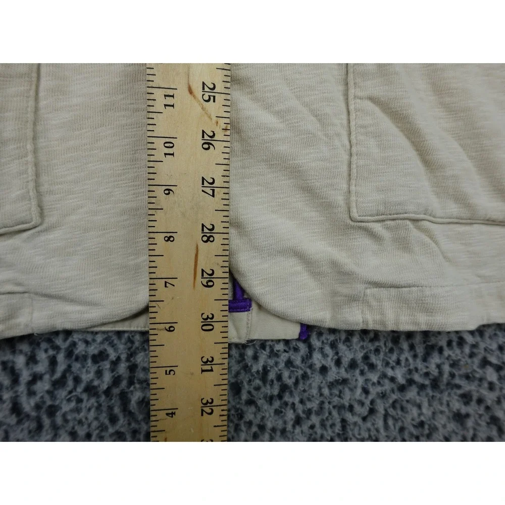 Jordan Hooded Blazer Jacket Mens Medium Cream Purple Zip Cuff Sample